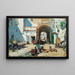Gadebillede - Raimundo de Madrazo y Garreta — indrammet kunstværk på væggen