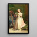 La répétition - Raimundo de Madrazo y Garreta — indrammet kunstværk på væggen