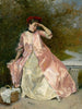 Kvinde med en picnickurv - Raimundo de Madrazo y Garreta — visning af kunstværket