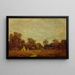 Campement ved solnedgang - Ralph Albert Blakelock — indrammet kunstværk på væggen