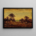 Campement indien - Ralph Albert Blakelock — indrammet kunstværk på væggen