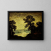 Indianlejr ved måneskin - Ralph Albert Blakelock — indrammet kunstværk på væggen