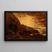 solnedgang ved Navarro Ridge, Californien kysten - Ralph Albert Blakelock — indrammet kunstværk på væggen