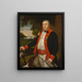 Capitaine John Pratt 1753-1824 - Ralph Earl — indrammet kunstværk på væggen