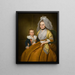 Molly Marsh Seymour Mme Moses Seymour og hendes søn Epaphroditus - Ralph Earl — indrammet kunstværk på væggen