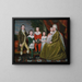 Madame Noah Smith og hendes børn - Ralph Earl — indrammet kunstværk på væggen