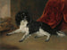 En King Charles spaniel nær en pejs - Ramsay Richard Reinagle — visning af kunstværket