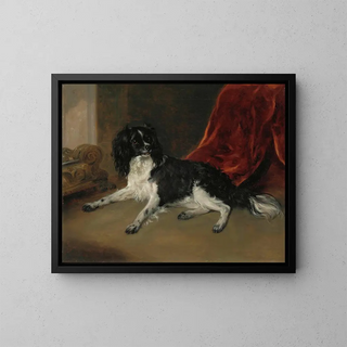Ramsay Richard Reinagle - A King Charles Spaniel By A Fireplace.webp