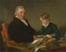 Francis Noel Clarke Mundy og hans barnebarn William Mundy - Ramsay Richard Reinagle — visning af kunstværket