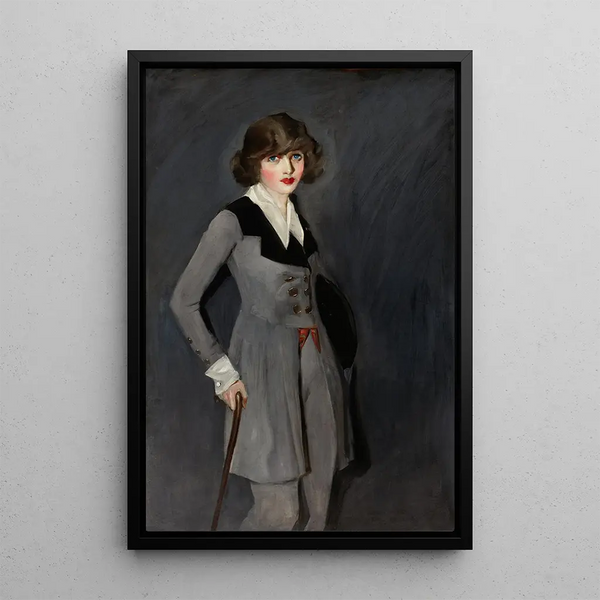 Mademoiselle Taylor - Randall Davey — indrammet kunstværk på væggen