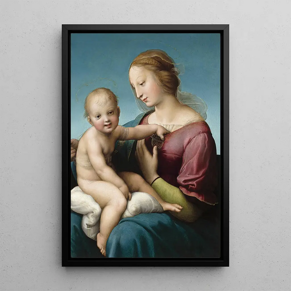 La Madone Niccolini-Cowper - Raphaël — indrammet kunstværk på væggen