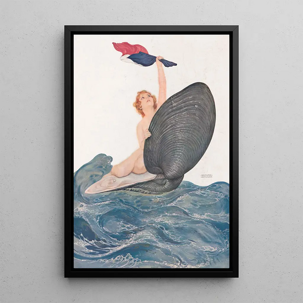 Vive la France - Raphael Kirchner — indrammet kunstværk på væggen
