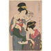 Reproduktion af maleriet Råd og hest - Kitagawa Utamaro