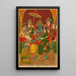 Ravi Varma - Uttara Rama Charitra The Assembly of Rama.webp