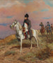 Napoleon på hest - Raymond Desvarreux — visning af kunstværket