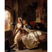 Reproduktion af maleriet Rebecca og den sårede Ivanhoé - Eugène Delacroix