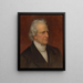 Portrait af Charles Hodge - Rembrandt Peale — indrammet kunstværk på væggen