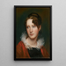 Portrait af Rosalba Peale - Rembrandt Peale — indrammet kunstværk på væggen