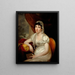 Portrait af Jane Griffith Koch - Rembrandt Peale — indrammet kunstværk på væggen