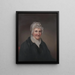 Portrait af Mary Lord - Rembrandt Peale — indrammet kunstværk på væggen