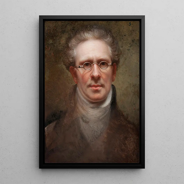 Selvportræt - Rembrandt Peale — indrammet kunstværk på væggen