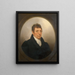The Marquis de Lafayette - Rembrandt Peale — indrammet kunstværk på væggen