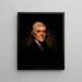 Thomas Jefferson - Rembrandt Peale — indrammet kunstværk på væggen