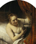 En kvinde i sengen - Rembrandt van Rijn — visning af kunstværket