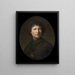 En ung mand med en kæde - Rembrandt van Rijn — indrammet kunstværk på væggen