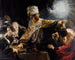 Le festin de Balthazar - Rembrandt van Rijn — visning af kunstværket