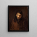 Tête du Christ - Rembrandt van Rijn — indrammet kunstværk på væggen