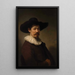 Herman Doomer - Rembrandt van Rijn — indrammet kunstværk på væggen