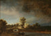 Landskabsmaleri med en stenbro - Rembrandt van Rijn — visning af kunstværket