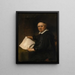 Lieven Willemsz van Coppenol - Rembrandt van Rijn — indrammet kunstværk på væggen