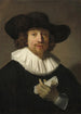 Mand med et musikstykke - Rembrandt van Rijn — visning af kunstværket