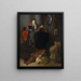 Minerve - Rembrandt van Rijn — indrammet kunstværk på væggen