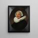 Portrait de Haesje Jacobsdr van Cleyburg - Rembrandt van Rijn — indrammet kunstværk på væggen