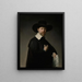 Portrait de Marten Looten - Rembrandt van Rijn — indrammet kunstværk på væggen