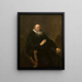 Portræt af en kirkefigur - Rembrandt van Rijn — indrammet kunstværk på væggen