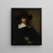 Portrait af en mand - Rembrandt van Rijn — indrammet kunstværk på væggen