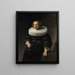 Portrait af en kvinde - Rembrandt van Rijn — indrammet kunstværk på væggen