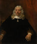 Portræt af en mand med hvidt hår - Rembrandt van Rijn — visning af kunstværket