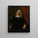 Portræt af en mand med hvidt hår - Rembrandt van Rijn — indrammet kunstværk på væggen