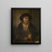 Portrait af en gammel mand - Rembrandt van Rijn — indrammet kunstværk på væggen