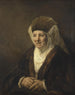 Portrait af en gammel kvinde - Rembrandt van Rijn — visning af kunstværket