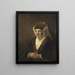 Portrait af en gammel kvinde - Rembrandt van Rijn — indrammet kunstværk på væggen
