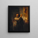 Samson truer sin svigerfar - Rembrandt van Rijn — indrammet kunstværk på væggen
