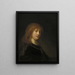 Saskia van Uylenburgh, kunstnerens kone - Rembrandt van Rijn — indrammet kunstværk på væggen