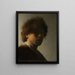 Selvportræt Rembrandt van Rijn - Rembrandt van Rijn — indrammet kunstværk på væggen