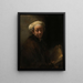 Selvportræt som apostel Paulus - Rembrandt van Rijn — indrammet kunstværk på væggen